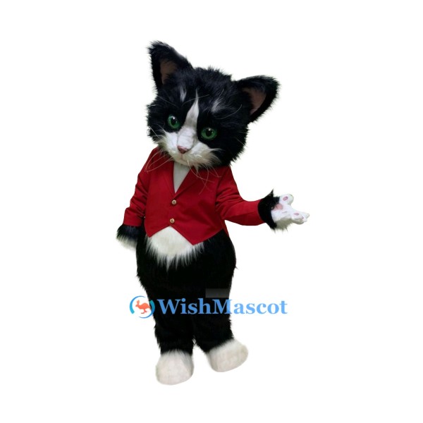 Tuxedo Cat Mascot Costume