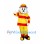 Fire Dog Mascot Costume