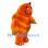 Orange Monster Mascot Costume