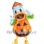 Donald Duck in Halloween Pumpkin Mascot Costume