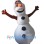 Olaf the Snowman Mascot Costume