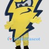 Yellow Lightning Mascot Costume