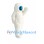 ‌Friendly White Yeti Mascot Costume