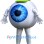 Giant Eyeball Mascot Costume