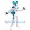 Blue & White Fox Dog Mascot Costume