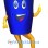 Blue Crown Mascot Costume