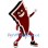 Red Lightning Mascot Costume