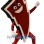 Red Lightning Mascot Costume