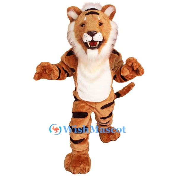 Vibrant Tiger Mascot Costume