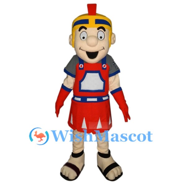 Happy Roman Soldier Mascot Costume