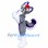 Gray & Purple Fox Dog Mascot Costume