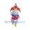 Colorful Clown Mascot Costume