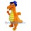 Magic Orange Dragon Mascot Costume