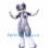 Purple & Gray Fox Dog Mascot Costume
