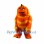 Furry Orange Monster Mascot Costume
