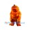 Furry Orange Monster Mascot Costume