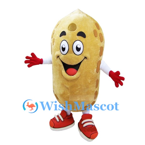 Cheerful Peanut Mascot Costume