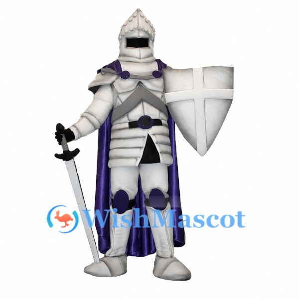The White Knight Mascot Costume
