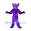 Muscle Purple Leopard Mascot Costume