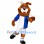 Sporty Brown Bulldog Mascot Costume