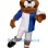 Sporty Brown Bulldog Mascot Costume