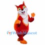 Cheerful Red Squirrel Mascot Costume