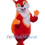 Cheerful Red Squirrel Mascot Costume