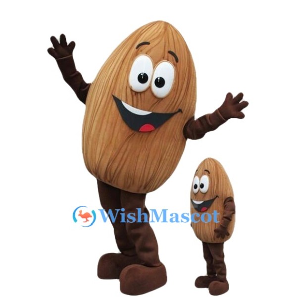Cute Almond Mascot Costume