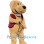 Red - Vested Plush Dog Mascot Costume