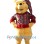 Festive Winnie the Pooh Mascot Costume