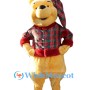 Festive Winnie the Pooh Mascot Costume