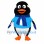 Penguin Mascot Costume in Blue Outfit