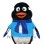 Penguin Mascot Costume in Blue Outfit