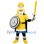 Yellow Viking Warrior Mascot Costume