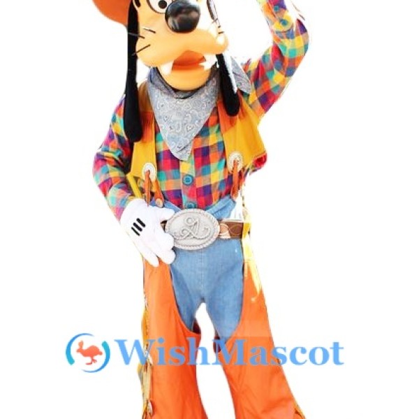 Cowboy Goofy Mascot Costume