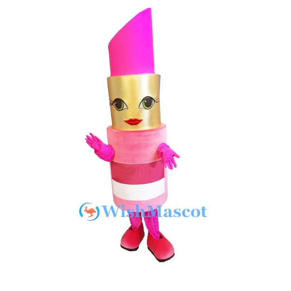 Pink ‌Lipstick Mascot Costume