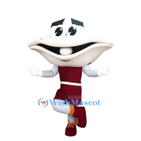 Sporty Pearl Oyster Mascot Costume