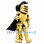 Golden Armored Knight‌ Mascot Costume