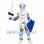 Heroic White Knight Mascot Costume