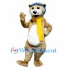 Aviator Otter Mascot Costume