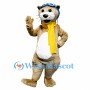 Aviator Otter Mascot Costume