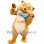Gentle Brown Cat Mascot Costume