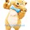Gentle Brown Cat Mascot Costume