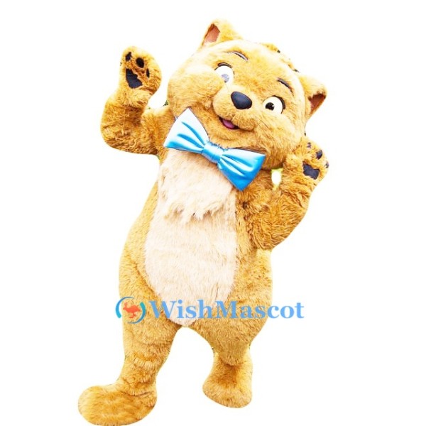 Gentle Brown Cat Mascot Costume
