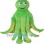 Green Octopus Mascot Costume