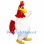 White Rooster Mascot Costume