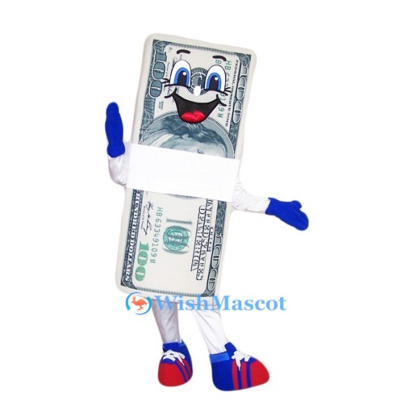 Dollar Bill Mascot Costume