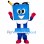 Blue Computer Mascot Costume