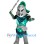 Elegant Green & Silver Knight Mascot Costume