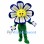 Cartoon Flower Mascot Costume